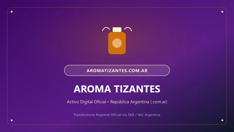 Composición visual de Aroma Tizantes para el portal aromatizantes.com.ar